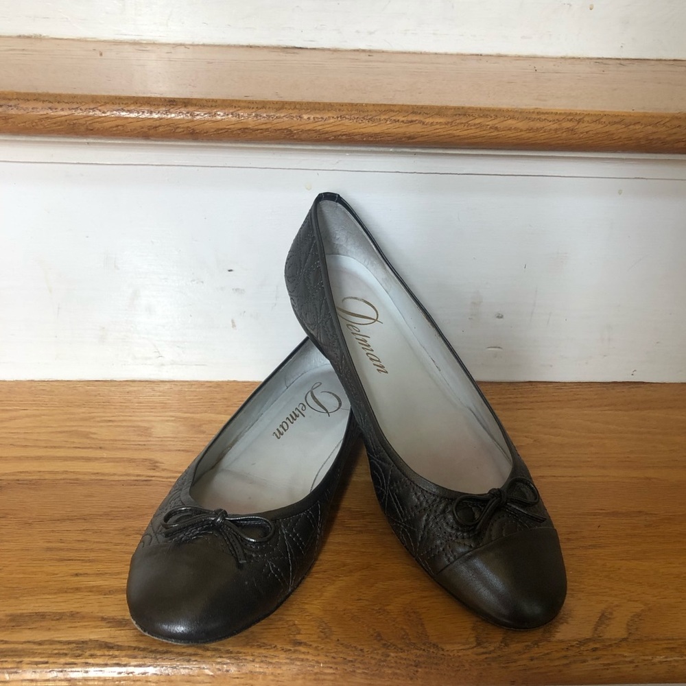 Black Delman Ballet Flats